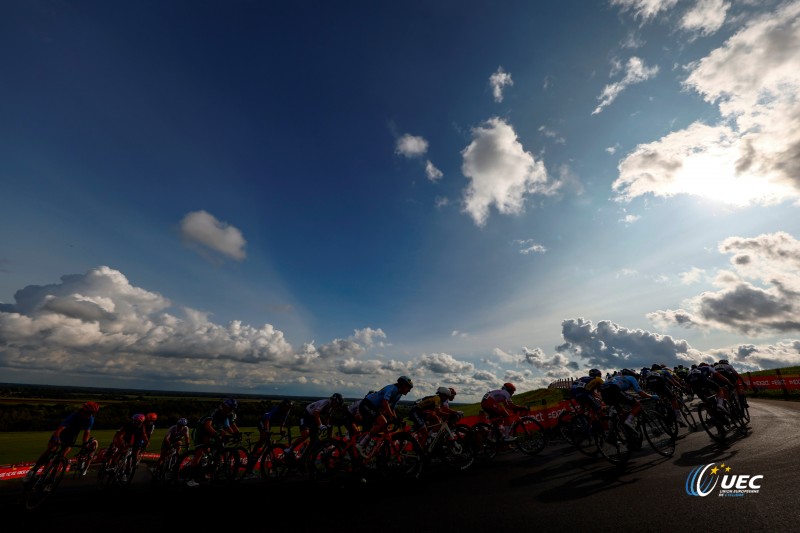 2023 UEC Road European Championships - Drenthe - Elite Women's Road Race - Mappel - Col Du VAM 131,3 km - 23/09/2023 - Scenery - Peloton - photo Luca Bettini/SprintCyclingAgency?2023
